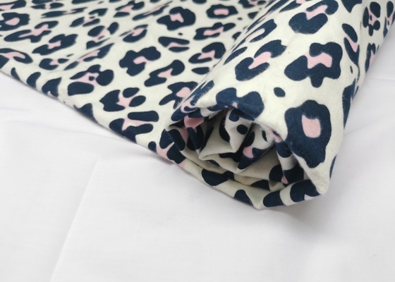 Custom Colorful Full Twill Printed Flannel Fabric Soft Comfortable 150gsm 21*10