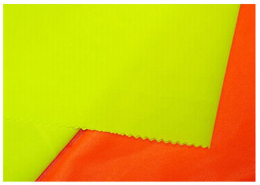 Yellow Orange Fluorescent Cotton Fabric Anti Static For Workear Garment