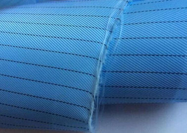Plain Dyed Esd Fabric Thousands Colors Poly Grid Or Strip Shrink Resistant